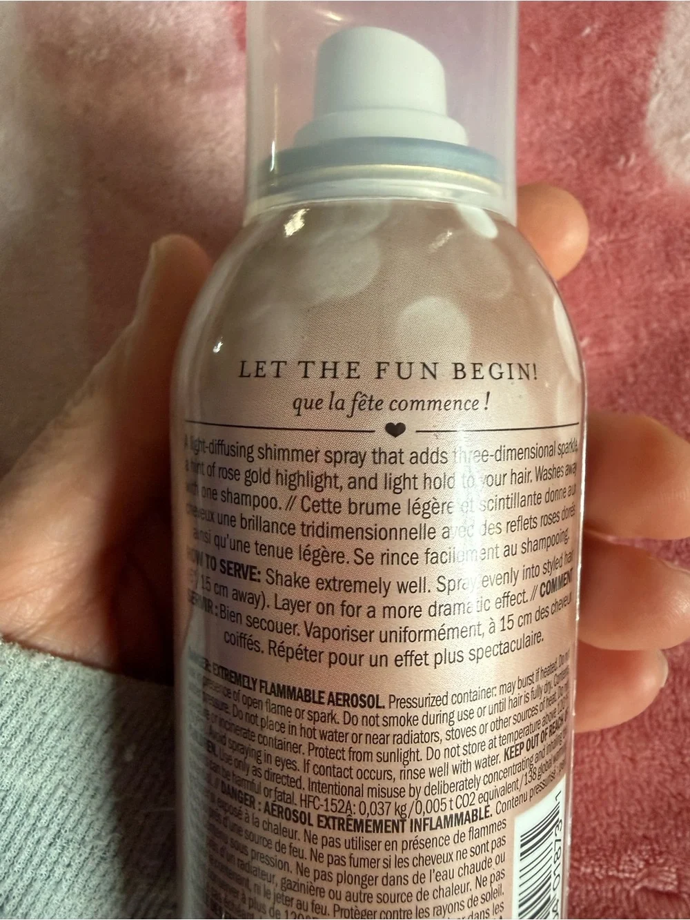 Awesome Rare Drybar Shimmer Spritzer Rose Gold Finishing Spray - 3 oz